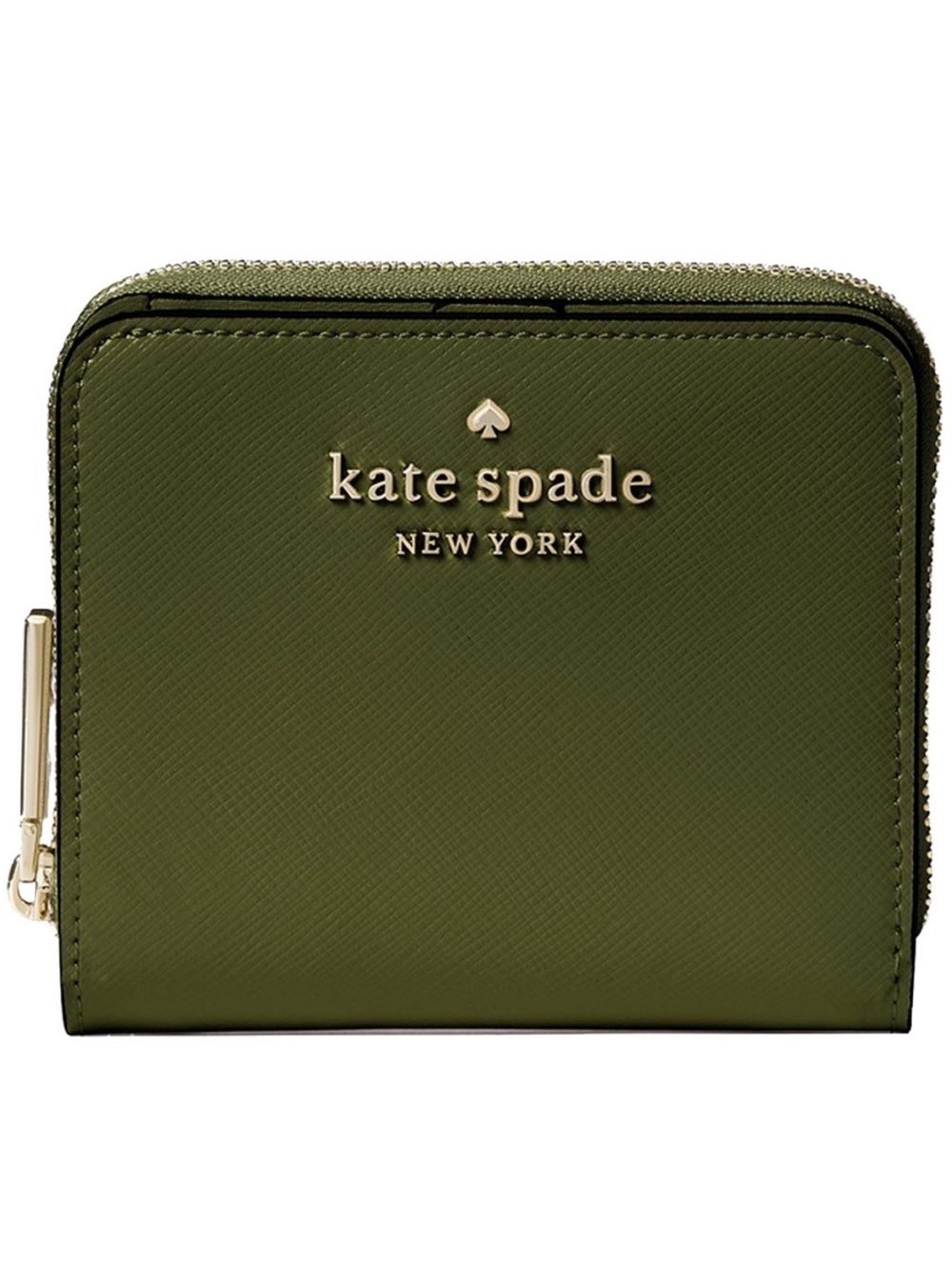 NWOT Kate Spade Madison Wallet in Olive Green with Gold Hardware